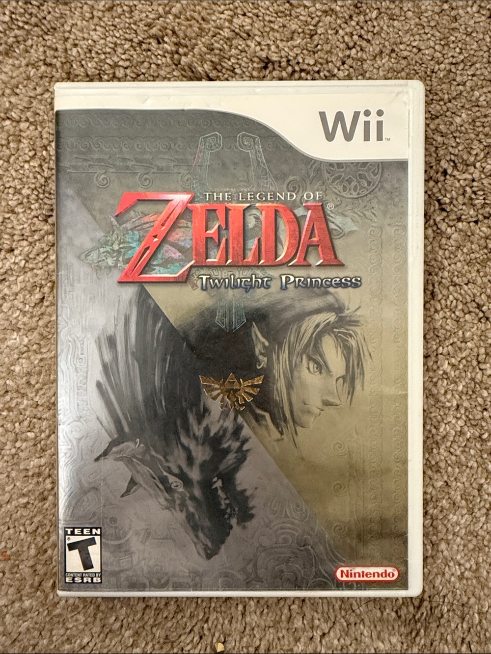 Nintendo Wii - The Legend of Zelda: Twilight Princess (White, Red Accent)